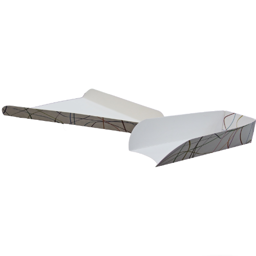 CUA/BANDEJA CARTON FOLDING FONDO BLANCO 230X162X25mm PARA PORCION PIZZAS, TARTAS, BOLLERA