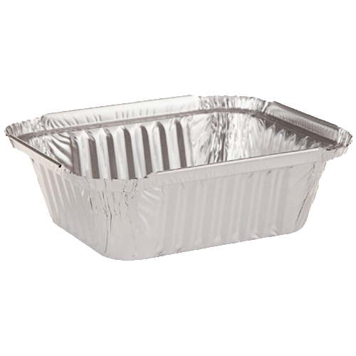 ENVASE ALUMINIO RECTANGULAR 500cc 147X123X40mm PARA LASAÑA