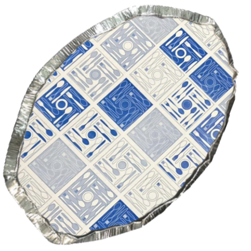 TAPA PAPEL ALTA CALIDAD DISEÑO ESTANDAR 256X194mm PARA ENVASE pollo ref. KKE058 DE 2600cc
