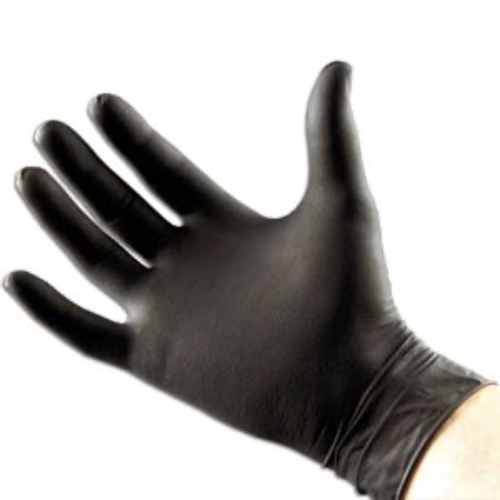 GUANTES NITRILO NEGRO SIN POLVO TALLA S PEQUEA