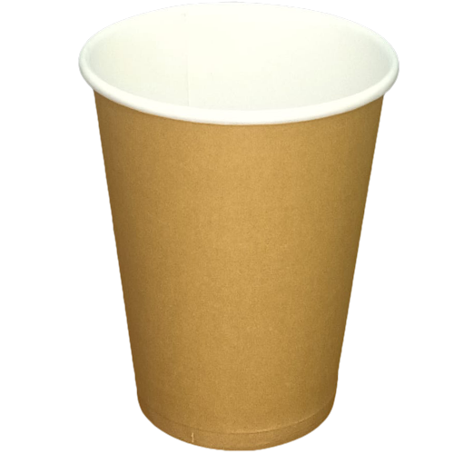 VASO PAPEL COLOR KRAFT/MARRON 165ml 6/7onzas PARA BEBIDAS CALIENTES, CAFE