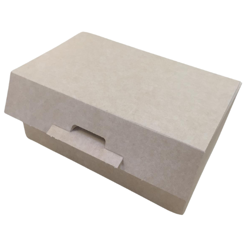 CAJA fondo automático CARTONCILLO FOLDING 270gr KRAFT CON INTERIOR BLANCO 200X100X50mm