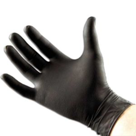 GUANTES NITRILO NEGRO 3,5gr SIN POLVO TALLA M MEDIANA (GD20)