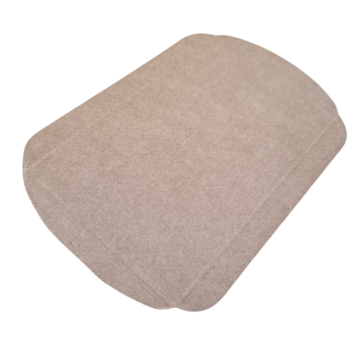 BANDEJA CARTON KRAFT TRICAPA EXTRA RESISTENTE PLANA CON BORDES 160X100x15mm