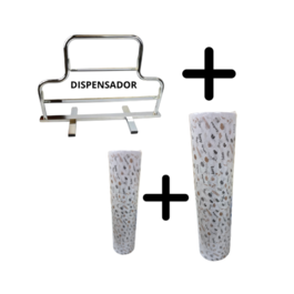 BOBINAS PAPEL PASTELERIA Y PANADERIA 31cm  4KG Y 62cm 8KG PARA ENVOLVER + DISPENSADOR (PACK)