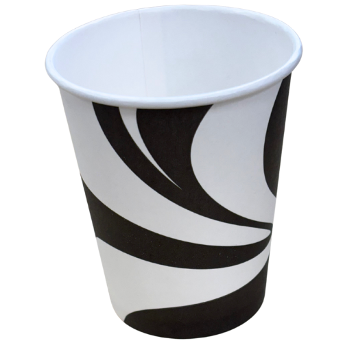VASO PAPEL DISEÑO ESTANDAR ONDAS 266ml 8/9onzas PARA BEBIDAS CALIENTES, CAFE