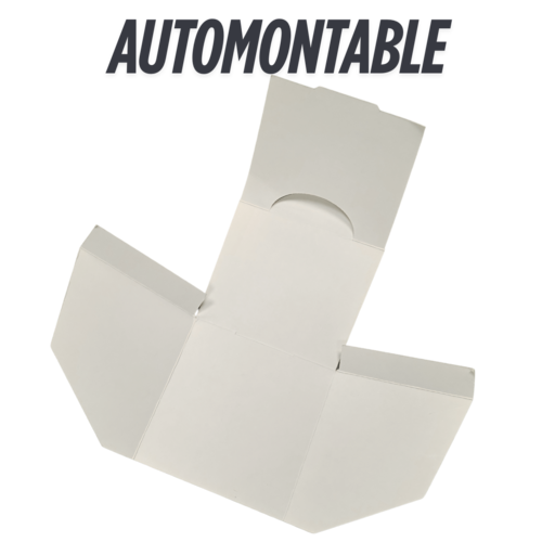 BANDEJA HAMBURGUESAS AUTOMONTABLE BLANCA ANONIMA interior impermeable 120X120X105mm PALA especial FOODTRUCK