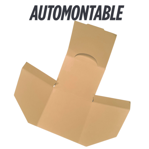 BANDEJA HAMBURGUESAS AUTOMONTABLE KRAFT ANONIMA interior impermeable 120X120X105mm PALA especial FOODTRUCK