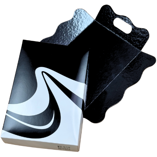 TAPA BATEA CARTONCILLO FOLDING DISEÑO ONDAS 210X140X38mm PARA XXK019 Y XXK010