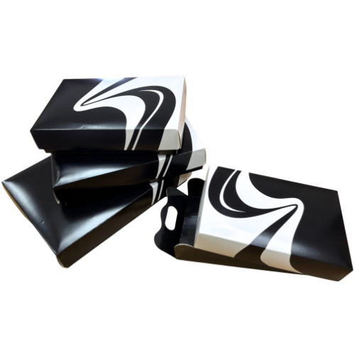 TAPA BATEA CARTONCILLO FOLDING DISEÑO ONDAS 210X140X38mm PARA XXK019 Y XXK010