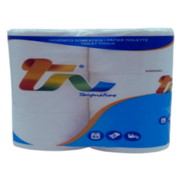 BOBINAS PAPEL HIGIENICO DOMESTICO CELULOSA BLANCO 2 capas PAQUETE DE 84 ROLLOS DE 30mt