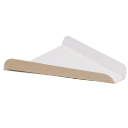 CUÑA/BANDEJA PORCION PIZZA FOLDING BLANCO/KRAFT 210X172X21mm