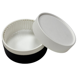 ENVASE TARTA QUESO F16 BLANCO Y NEGRO CARTON 700ml 160x70mm (10X5)