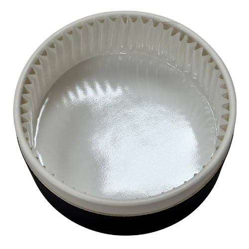 ENVASE TARTA QUESO F16 BLANCO Y NEGRO CARTON 700ml 160x70mm (10X5)