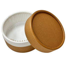 ENVASE TARTA QUESO F8 MARRÓN CARTON 125ml 85x55mm (20X5)