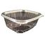 ENVASES PLASTICO 70% RPET TRANSPARENTES SELLOPLUS TAPA PLANA UNIDA(BISAGRA) RECTANGULARES 1000cc 32onzas 165X140X60mm