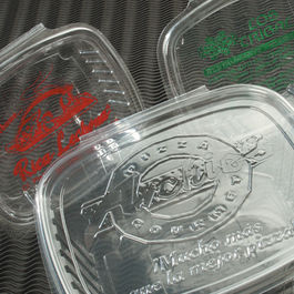 ENVASES PLASTICO 70% RPET TRANSPARENTES SELLOPLUS TAPA MEDIA UNIDA(BISAGRA) RECANGULARES 500cc 16onzas 115X100X70mm