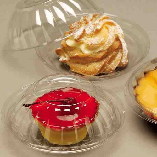 ENVASE/BOL PLASTICO 70% R-PET reciclado TRANSPARENTE TAPA SEPARADA REDONDO 250cc 8onzas 120X40mm