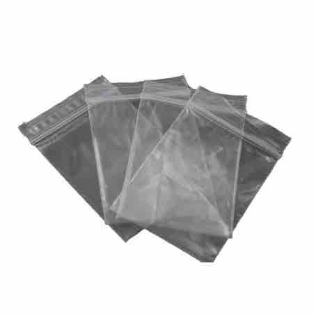 V1 Trade bolsas zip Polietileno duradero y resistente al agua 100 x 200mm plastico transparente Juego completo de 100 piezas pequeñas autocierre bolsitas 