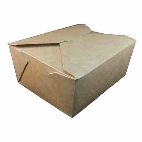 ENVASE CARTON PAIL PAK KRAFT/PE MARRON 1250cc 158X124X63mm PARA PRODUCTOS HUMEDOS fondo 145x115mm