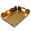 BANDEJAS/BATEAS CARTON ORO/ORO CON ASA MEDIDA 280x220X50mm 1Kg