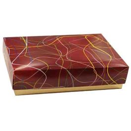 TAPA CARTON FONDO BURDEOS PARA BATEA XXK040 MEDIDA 280X220x38mm