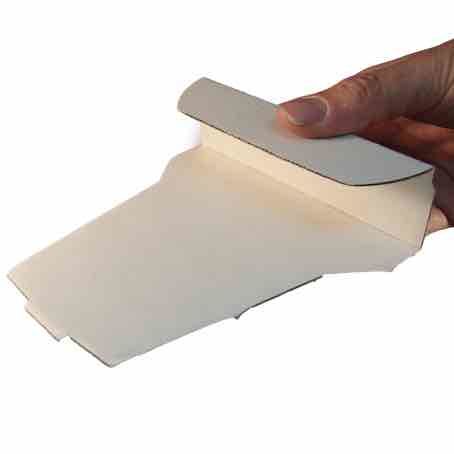 CUÑA pillapizza MICROCANAL BLANCA "TO GO" 112X127X 34mm PARA PIZZAS