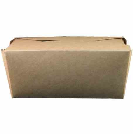 ENVASE CARTON PAIL PAK KRAFT/PE MARRON 1250cc 158X124X63mm PARA PRODUCTOS HUMEDOS fondo 145x115mm