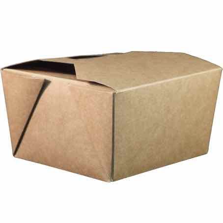 ENVASE CARTON PAIL PAK KRAFT/PE MARRON 750cc 118X105X63mm PARA PRODUCTOS HUMEDOS fondo 105x90mm