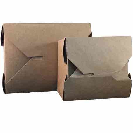 ENVASE CARTON PAIL PAK KRAFT/PE MARRON 750cc 118X105X63mm PARA PRODUCTOS HUMEDOS fondo 105x90mm