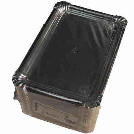 BANDEJA CARTON RECTANGULAR PLATA Nº10 330X250mm PARA PASTELERIA